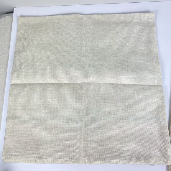 Christmas Throw Pillow Covers 2 pc Christian Verses 17”Jute Holiday Decor NEW - Picture 5 of 5